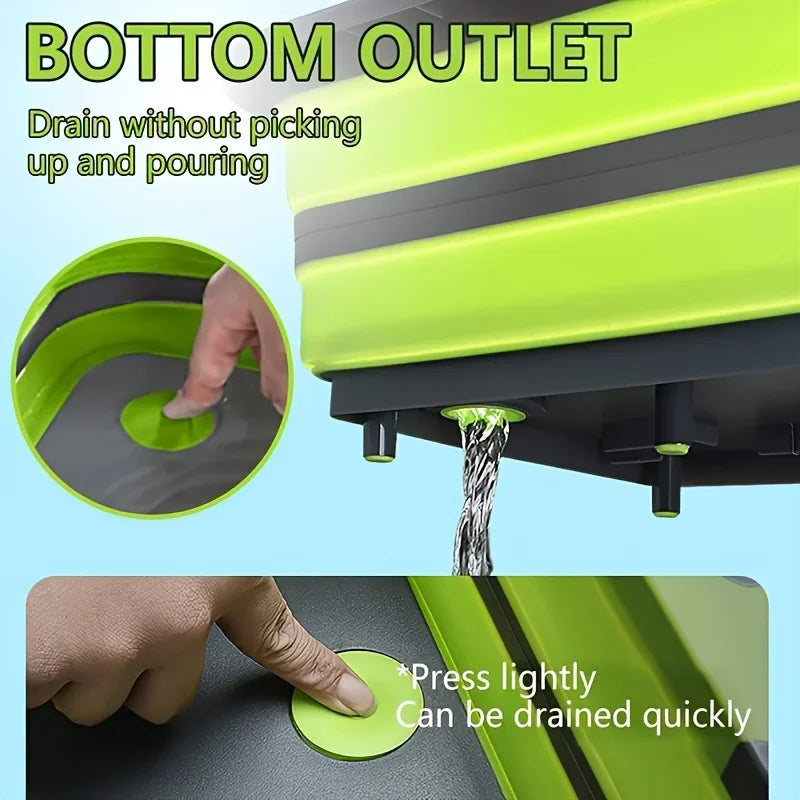 Portable Space Saving Basin with Built-in Sink