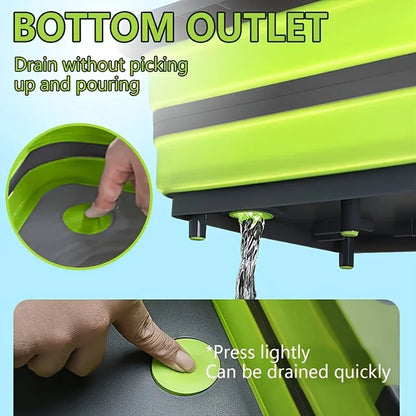 Portable Space Saving Basin with Built-in Sink