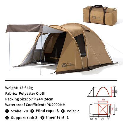 Camping Tent Waterproof 4 person Outdoor Tent