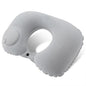 Flocking Inflatable Portable Neck Pillow