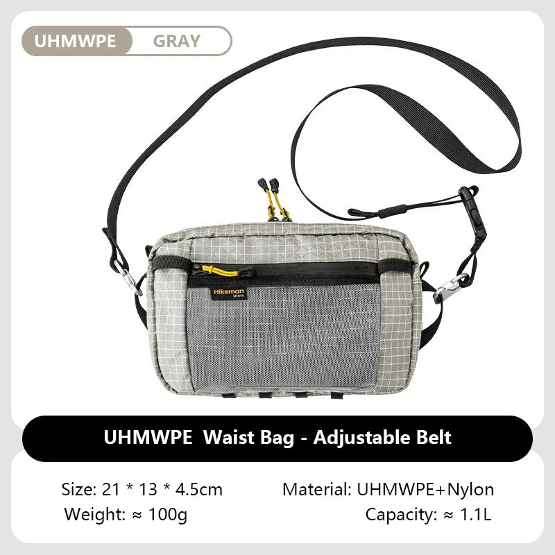 Fiber Waist Pack 1.1L Waterproof UrltraLight Multi Pocket