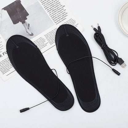 Unisex Soft Heating Insoles Adjustable Temperature Rechargeable