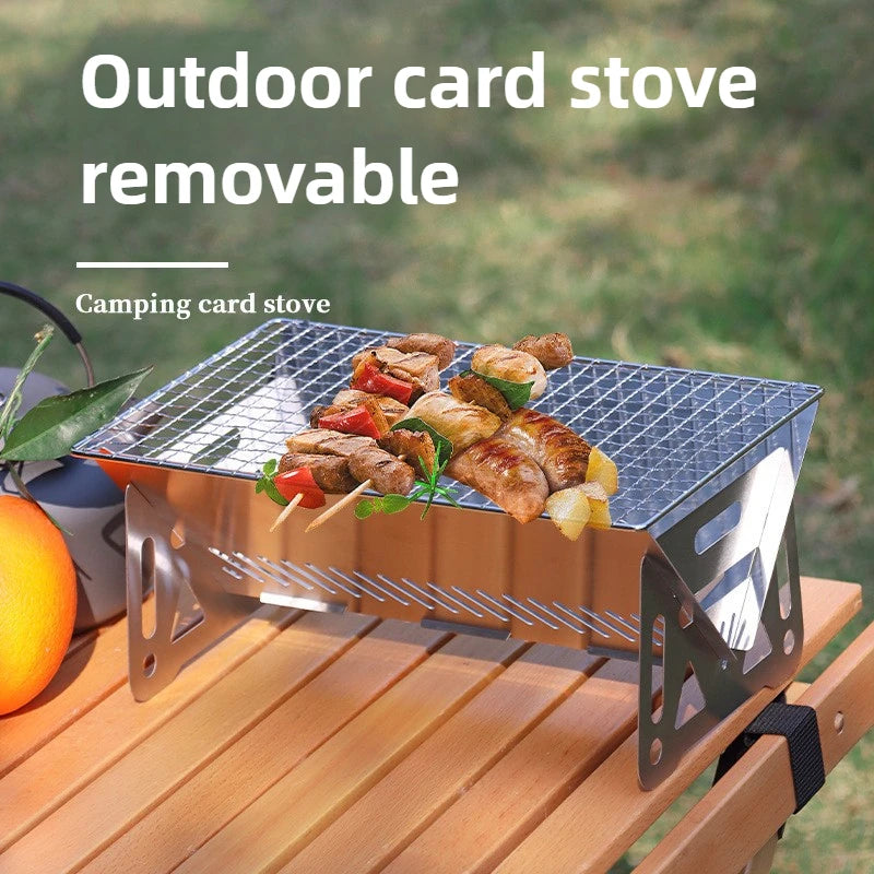 Mini Barbecue Grill Picnic Charcoal Camping Tools