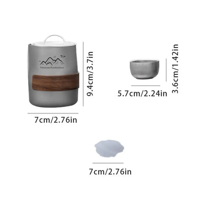 Outdoor Stainless Steel Cup Set Camping Cup 4/6/8PCS Camping