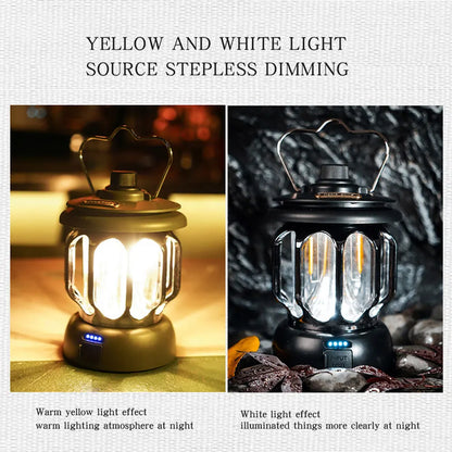 Outdoor Camping Light Retro Portable Handheld Light Waterproof Pendant Light Outdoor Atmosphere Light Special Offer