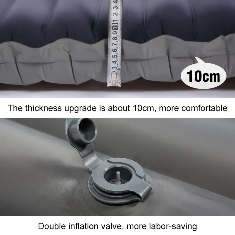 Outdoor Thicken Camping Mattress Ultralight Self-inflating