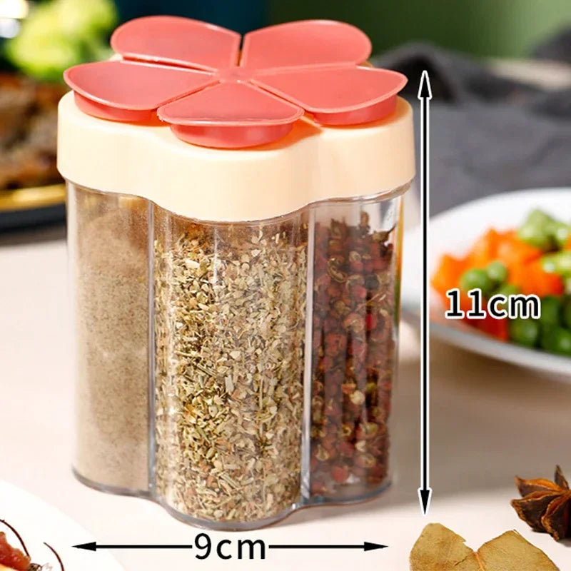 Transparent Camping Spice Jar with Lids, 1PC