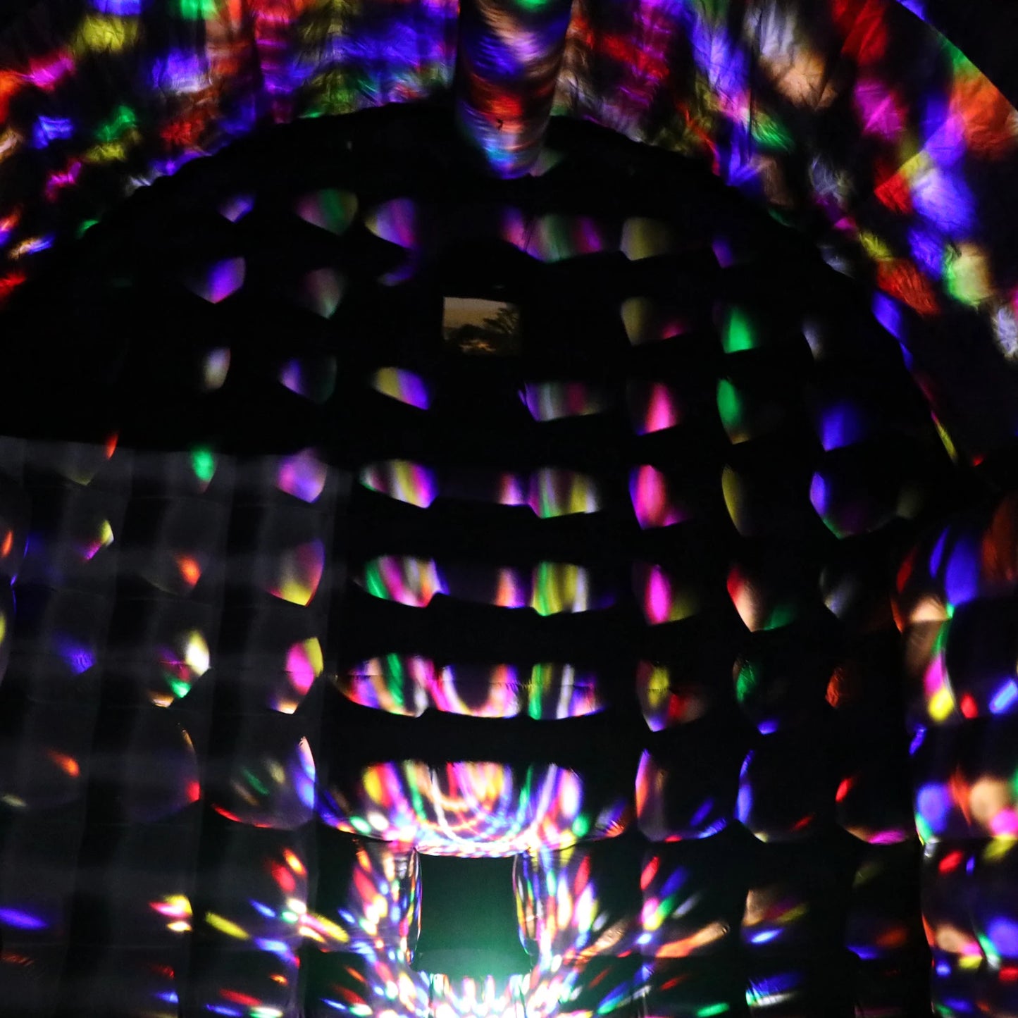 Large Black Inflatable Tent(15x15x14FT) Includes Blower Square