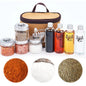 8Pcs Camping Seasoning Bottle Set with Storage Bag