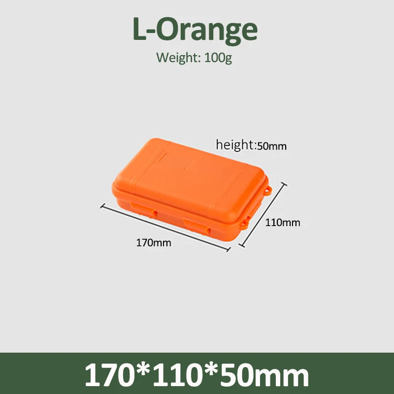 S/L/XL Size Outdoor Plastic Waterproof Sealed Survival Box