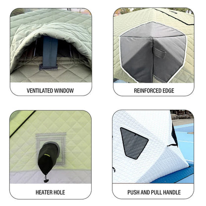 Outdoor Winter Fishing Tent For Camping 3-4 Person With Windows