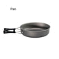 Outdoor camping cookware set aluminum non stick pot