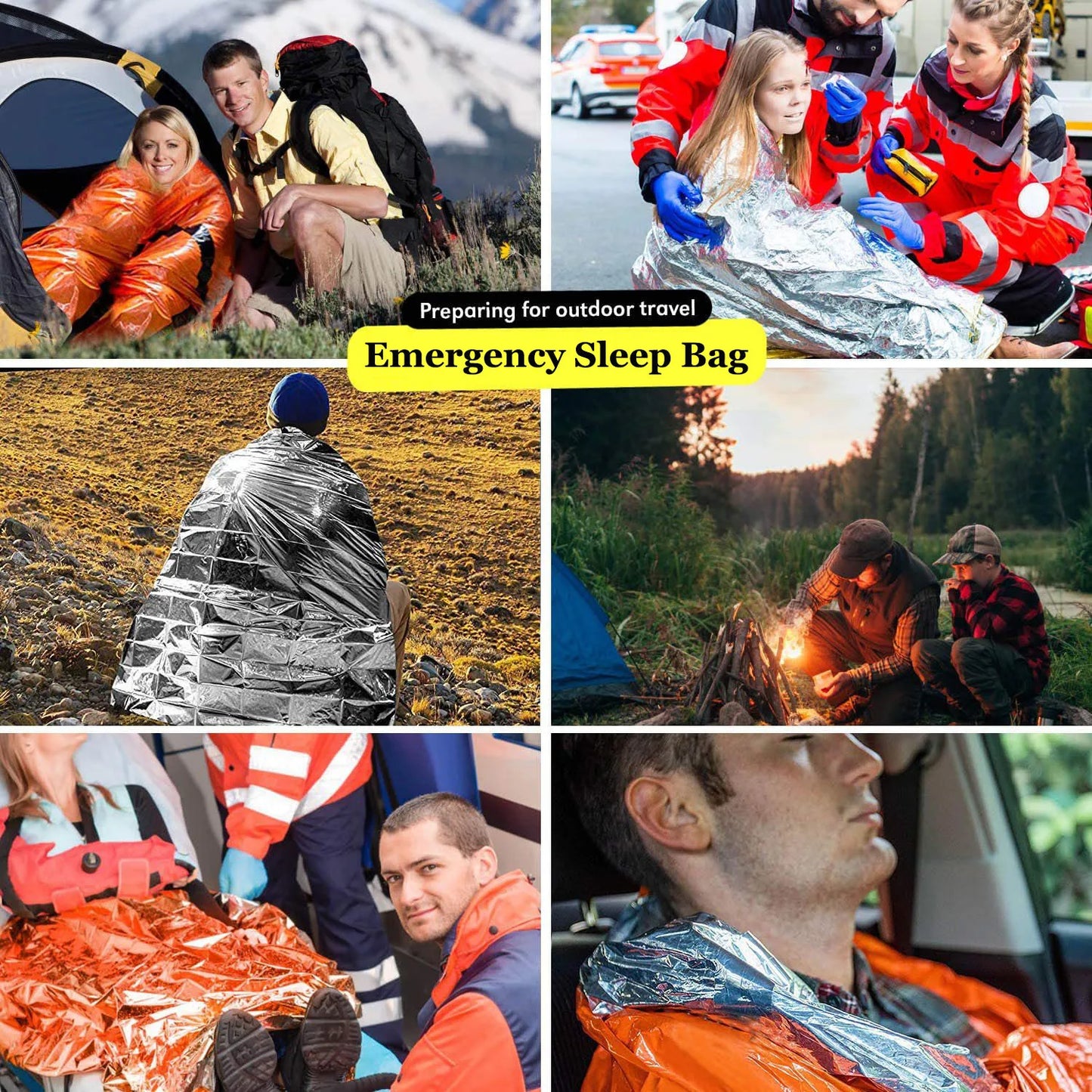 Portable Waterproof Emergency Survival Sleeping Bag Outdoor