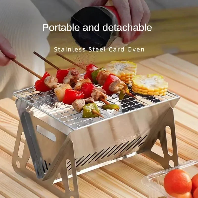 Mini Barbecue Grill Picnic Charcoal Camping Tools