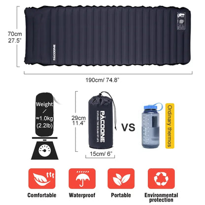 Outdoor Thicken Camping Mattress Ultralight Self-inflating