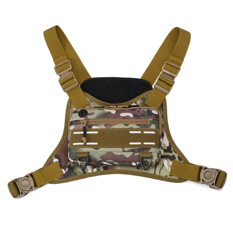 Tactical Vest Chest Bag Camping Backpack