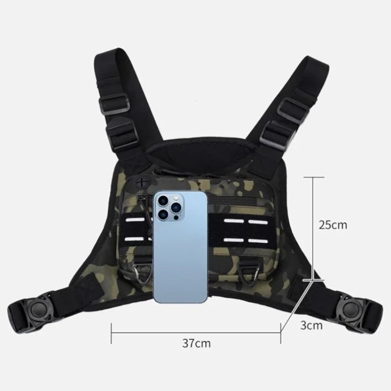 Tactical Vest Chest Bag Camping Backpack