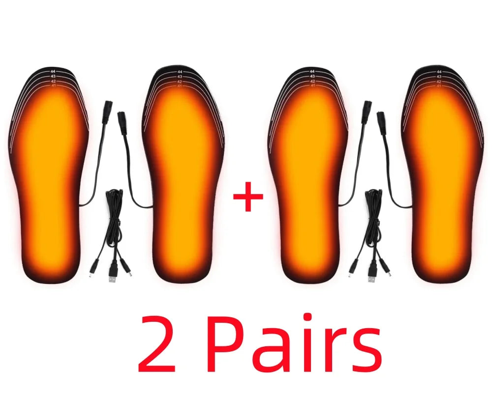 USB Heated Insoles Shoe Electric Foot Warming Pad