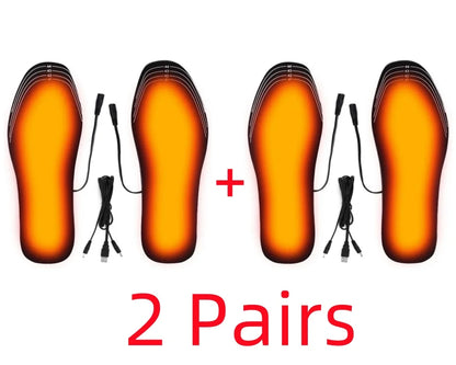 USB Heated Insoles Shoe Electric Foot Warming Pad