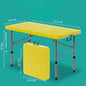 Portable Camping Rectangular Folding Adjustable Height Table