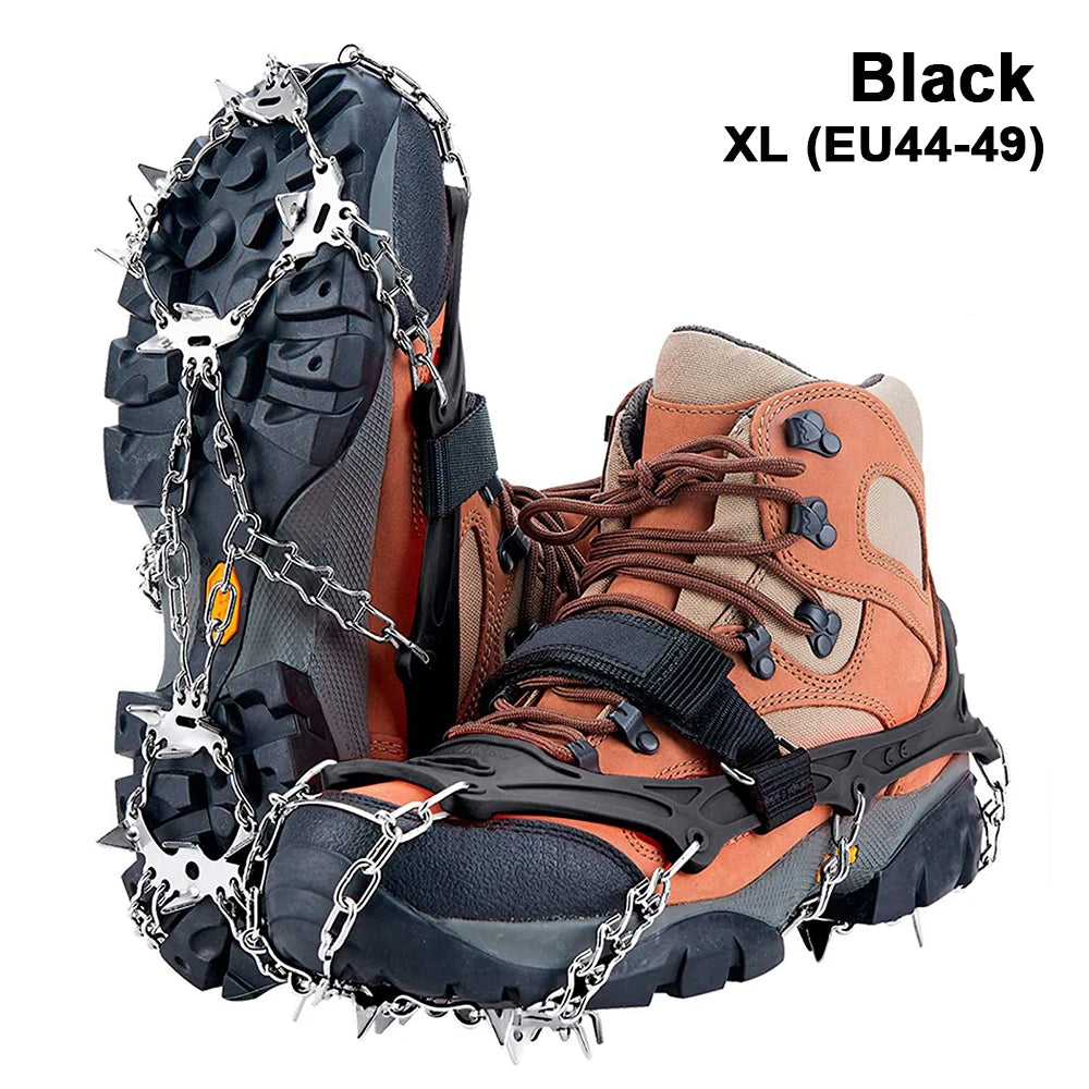 Crampons Shoes 19 Spikes Ice Snow Gripper Shoes