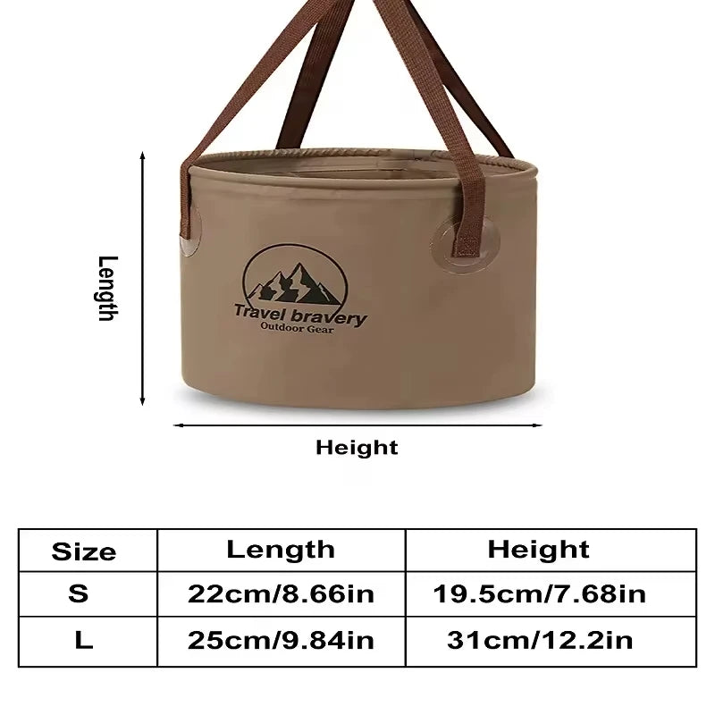 Folding Bucket Waterproof Foldable Water Sink Bucket