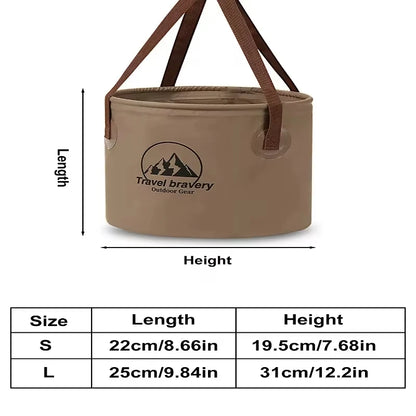 Folding Bucket Waterproof Foldable Water Sink Bucket