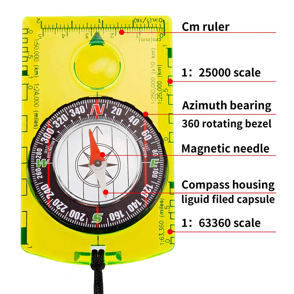 Waterproof Compass Outdoor Gadget Navigation