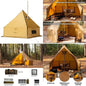 Portable Outdoor Yurt Tent with Stove Vent and Snow Skirt