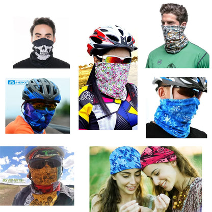Dyeing Color Neck Gaiter Men Women Plain Bandana