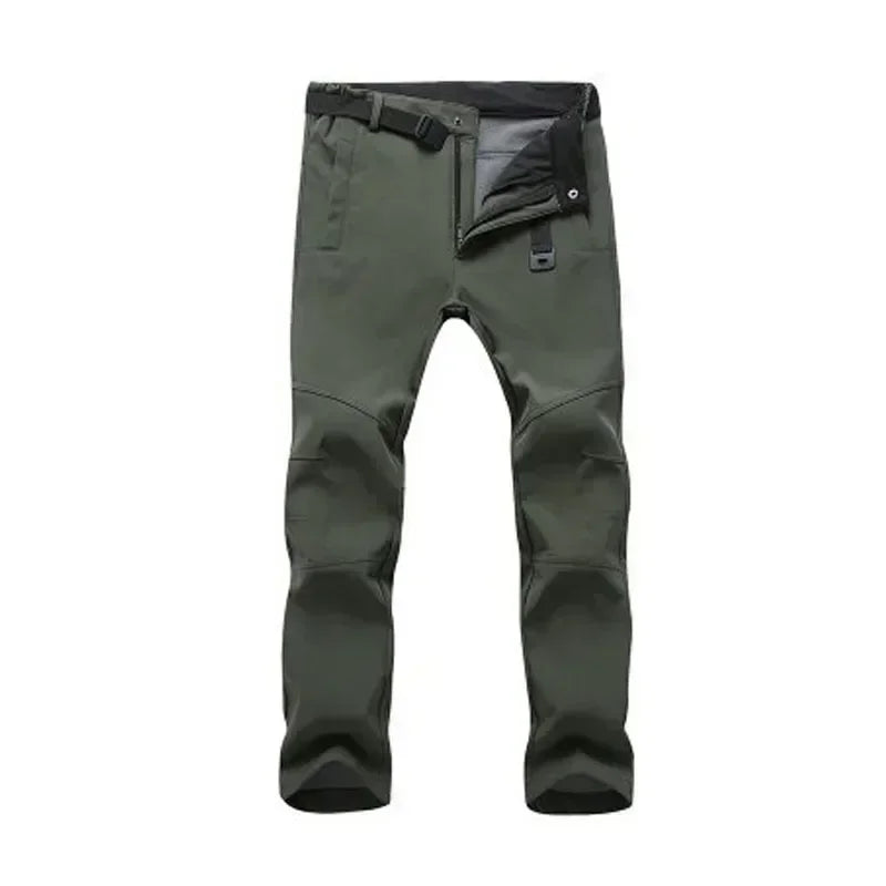 Warm Winter Men Soft Shell Pants Waterproof