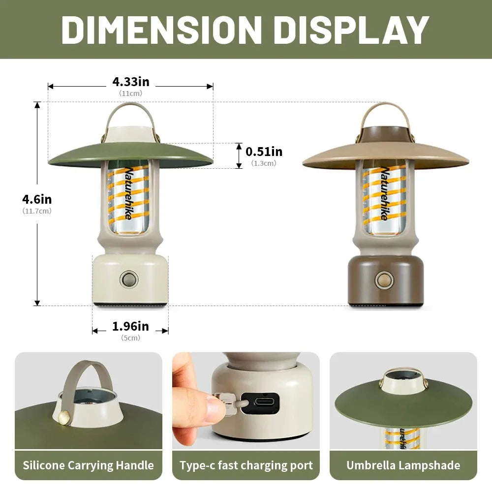 Rechargeable IPX4 Waterproof Camping Light