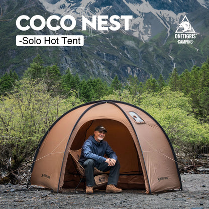 Solo Dome Tent with Stove Jack 3000mm Waterproof