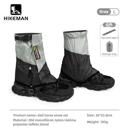 Outdoor Hiking Gaiters Windproof Waterproof Large Leg Covers