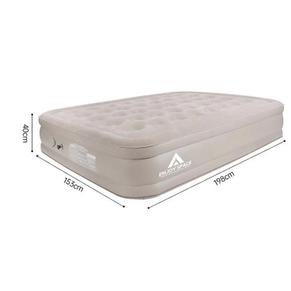 Queen portable Camping Self Inflatable Bed Twin