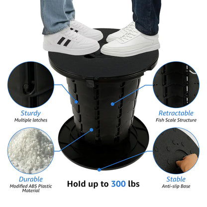 Portable Toilet Retractable Camping Toilet Height Adjustable