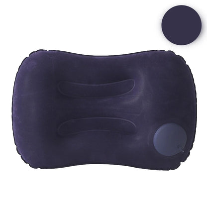 1pc Press And Inflate Portable Neck Pillow