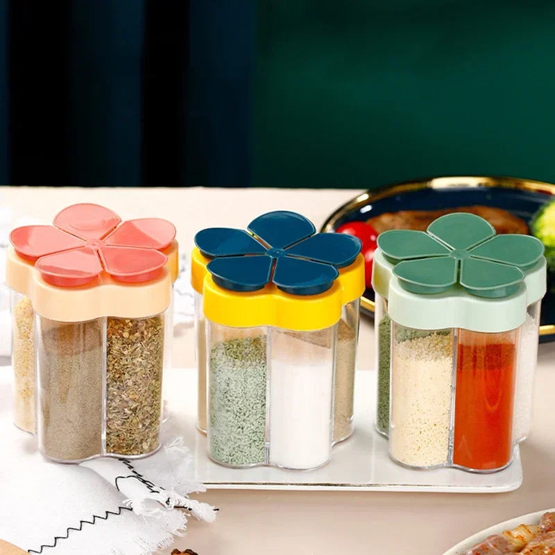 Transparent Camping Spice Jar with Lids, 1PC