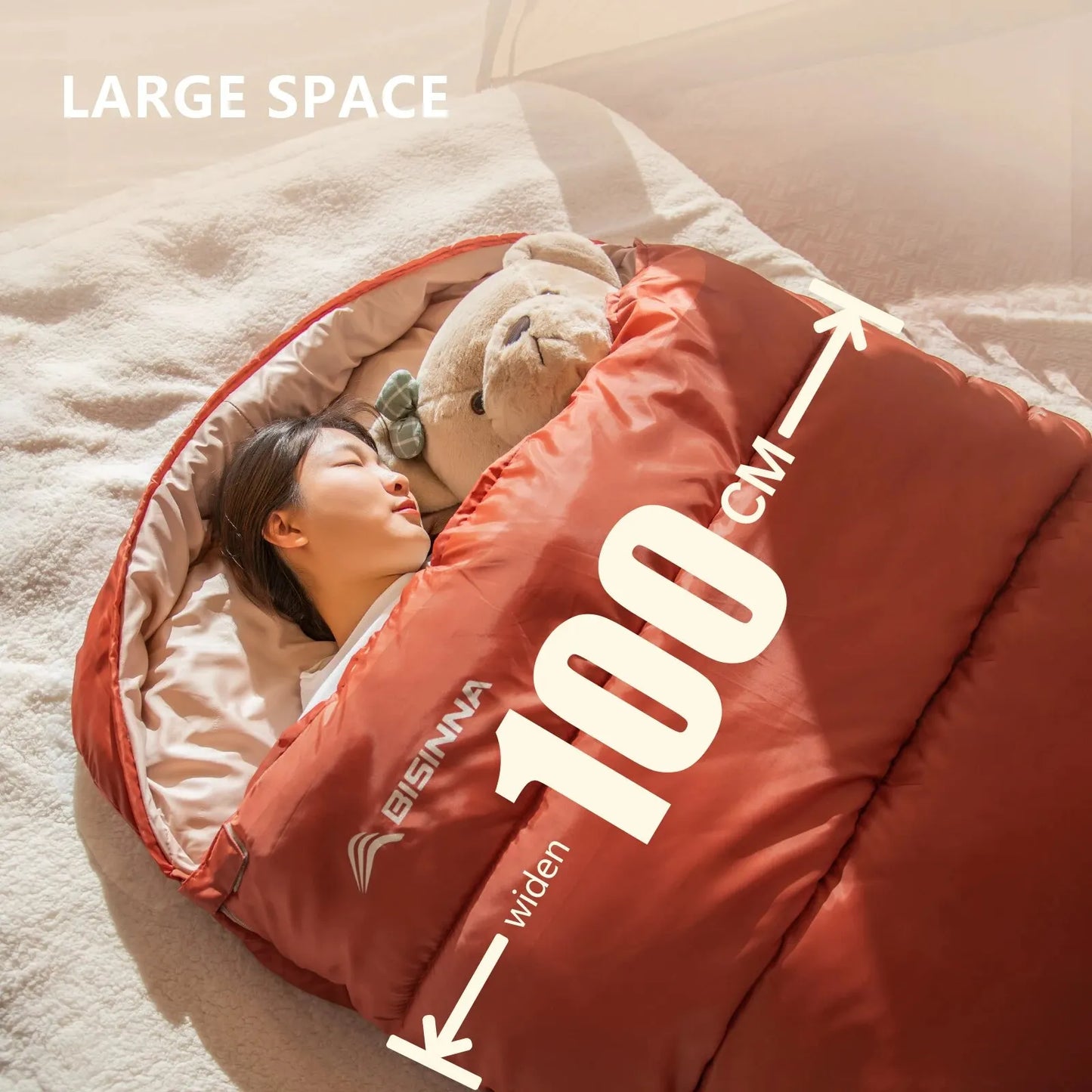 Large Camping Sleeping Bag Lightweight