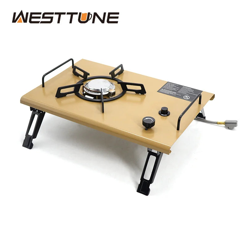 Gas Portable Outdoor 4000W High Power Stainless Steel Camping Table Stove
