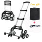 Hand Truck with Bungee Cord Heavy Foldable Trolley for Upstairs